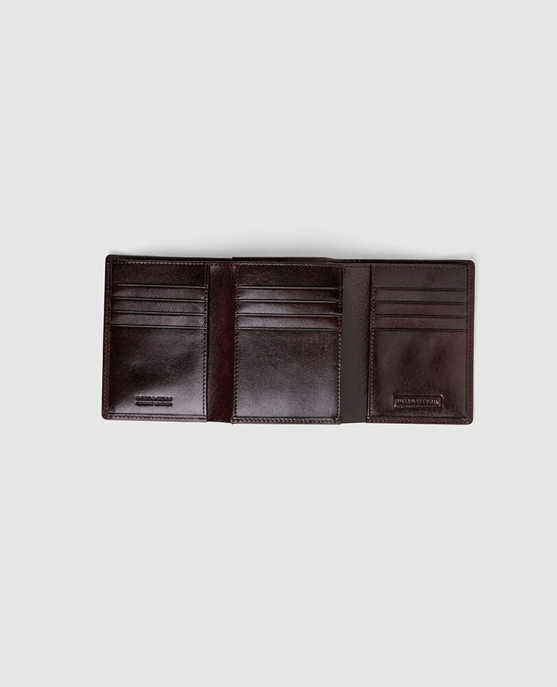 Wesport Tri Fold Wallet, CHOCOLATE, Back
