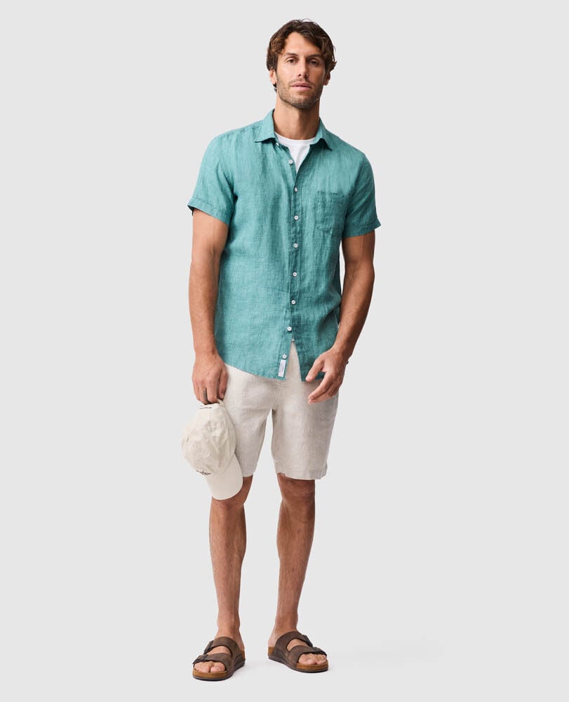 Chemise coupe sportive Palm Beach, SAVANE, Off Front