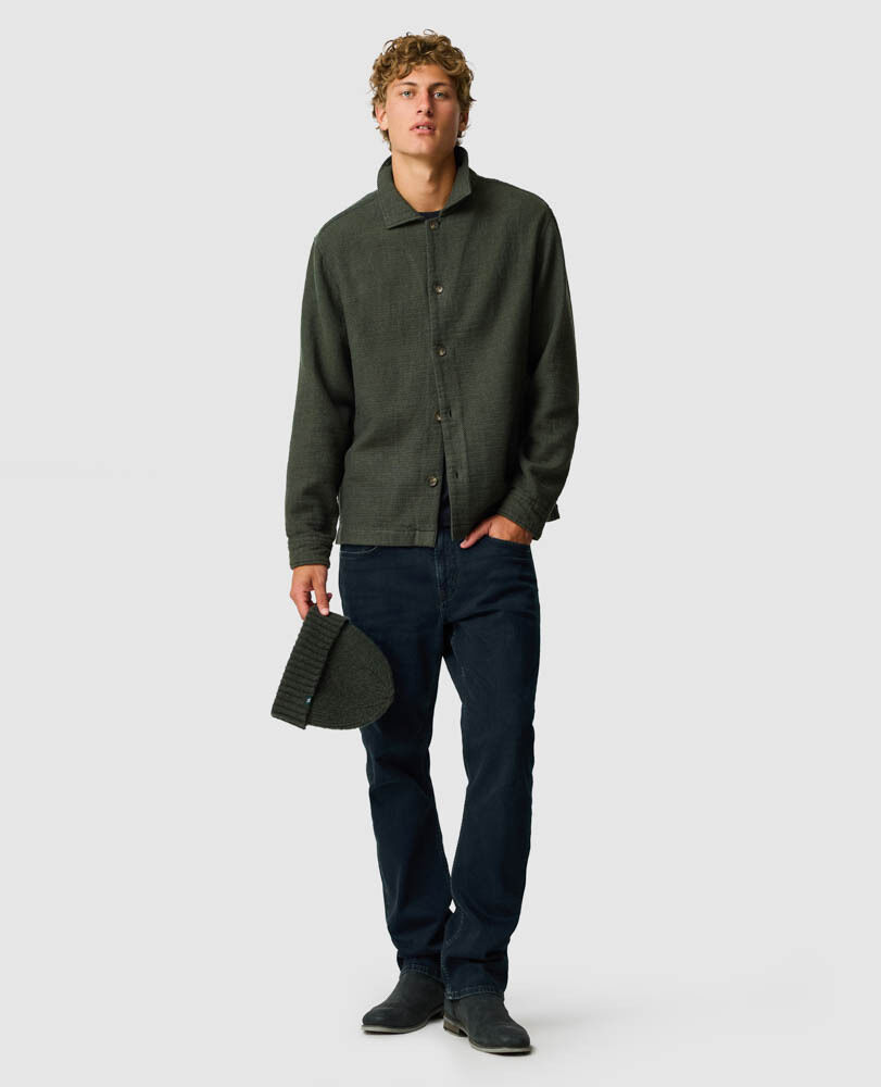 Newland Pass Shirt, FOREST, Off Front