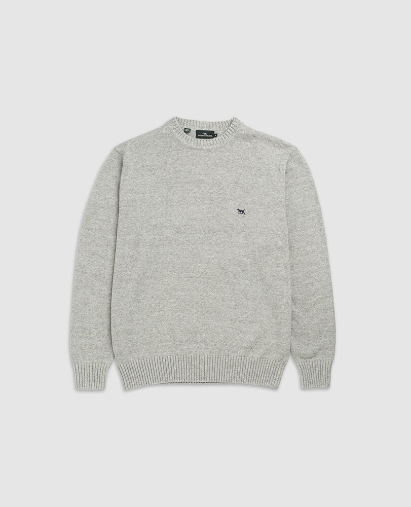 Gunn Crew Sweater, MARBLE, Flat Lay