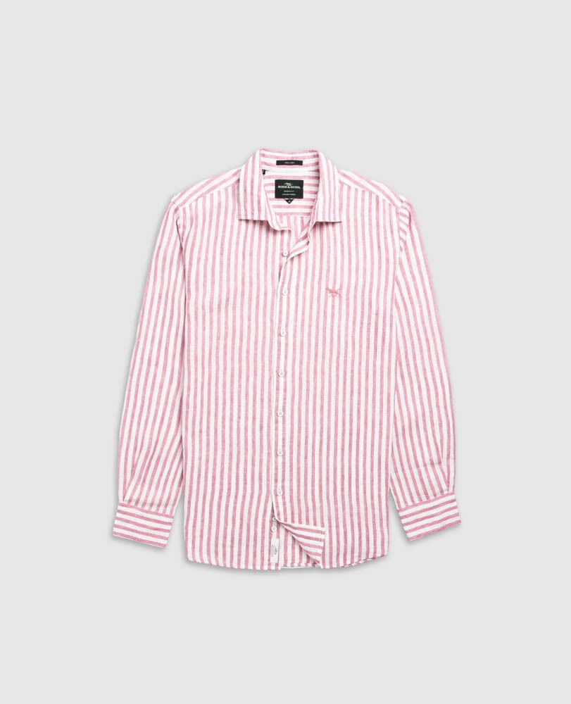 Seadown Sports Fit Shirt, ROSEWATER, Flat Lay