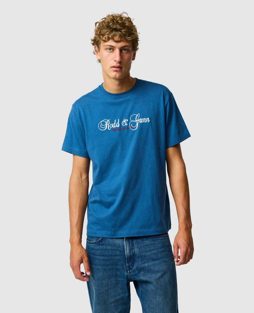 Wendon Valley Tee, DENIM, Front