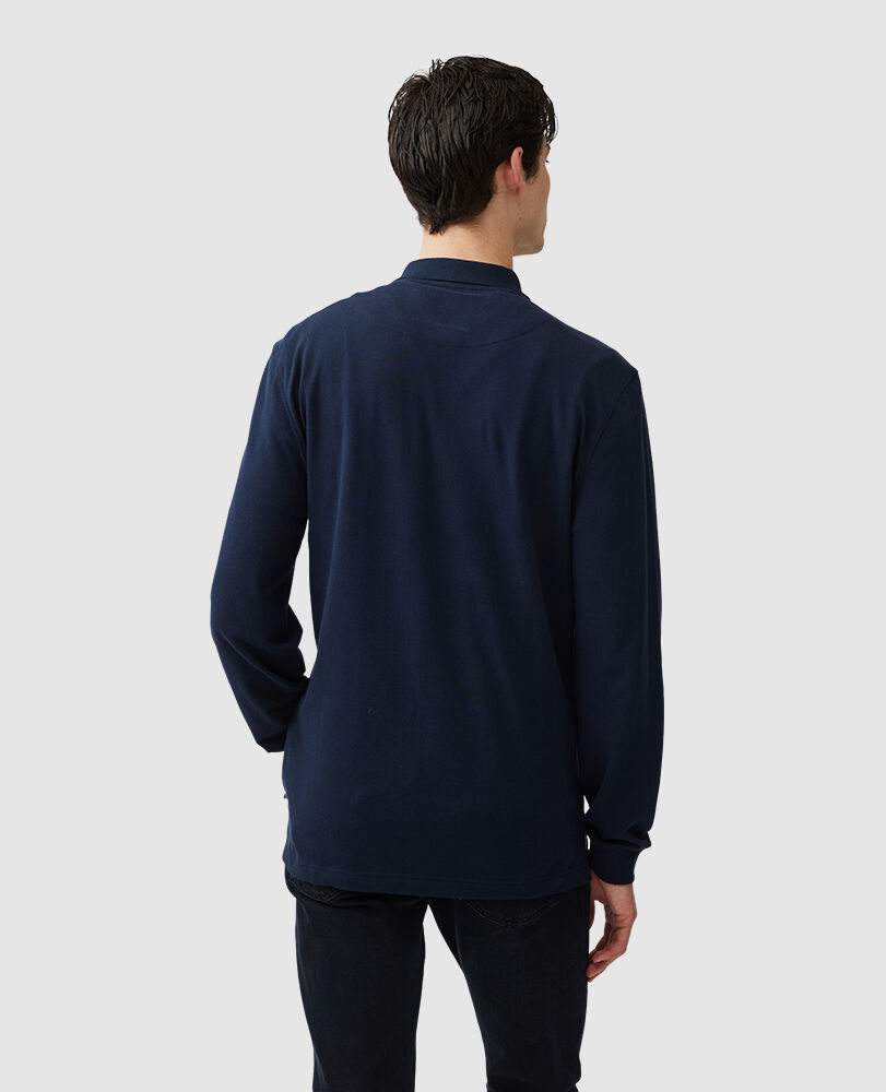 Long Sleeve Original Fit Gunn Polo, ECLIPSE, Back