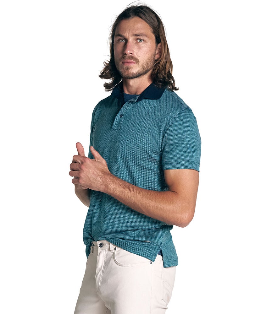 Stanley Point Sports Fit Polo, JADE, Back