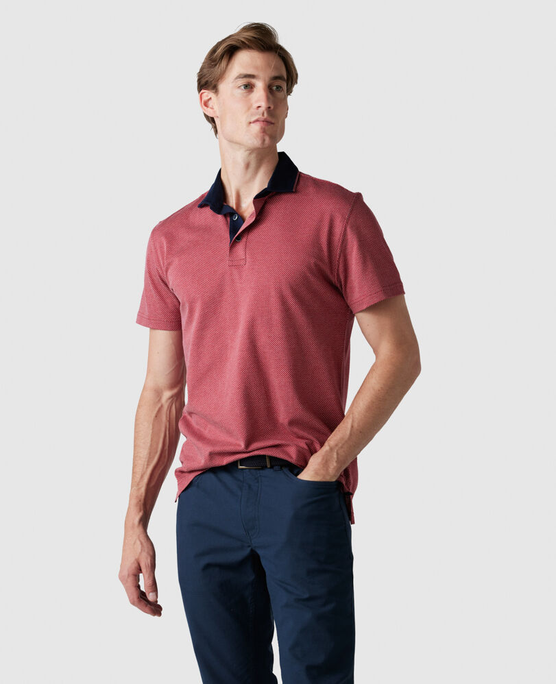 Stanley Point Sports Fit Polo, GARNET, Front