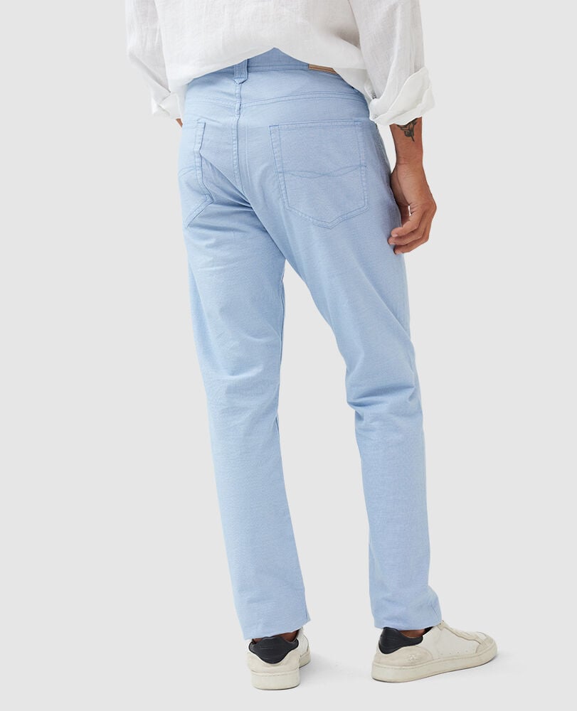 Gunn Straight Fit Jean, SKY BLUE, Back