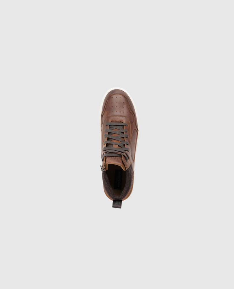 Suffolk Hi Top Sneaker, COFFEE