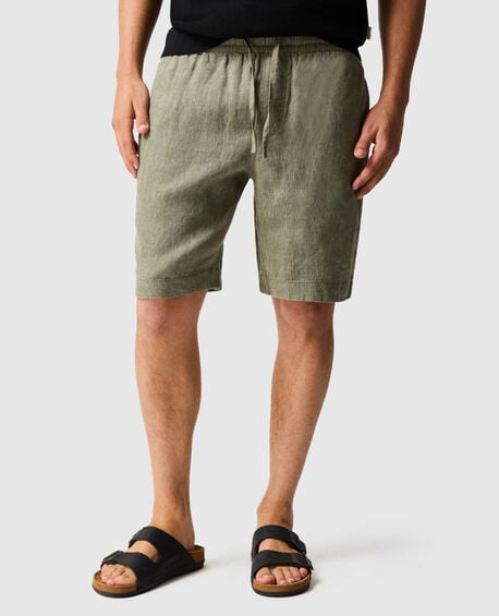 Linen 9" Resort Short, KELP