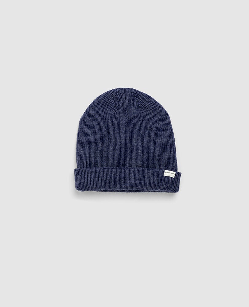 Gunn Beanie, DARK DENIM, Back