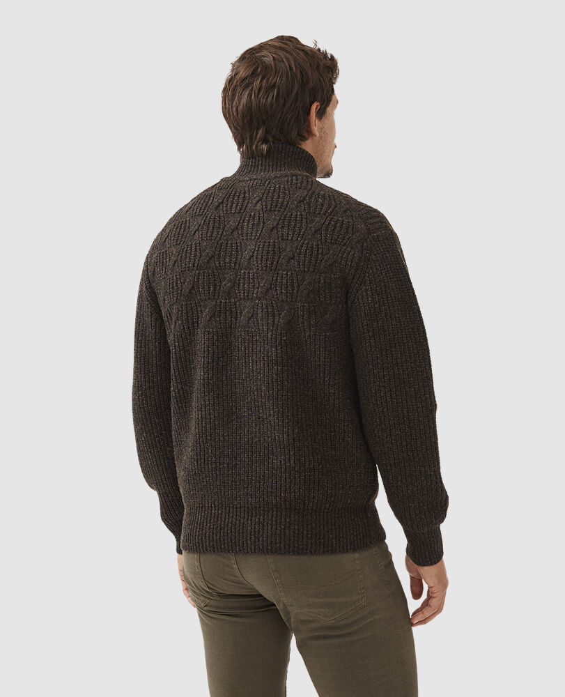 Challis Knit, TOBACCO, Back