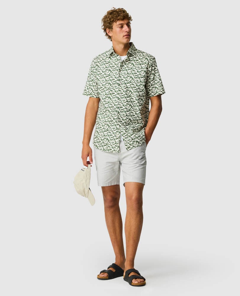 Bendigo Shirt, KELP, Off Front