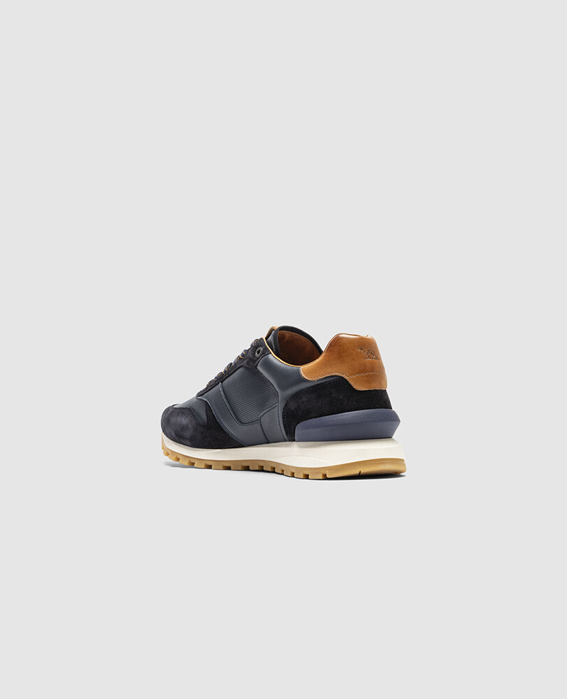 Quarry Hill Sneaker, NAVY, Flat Lay