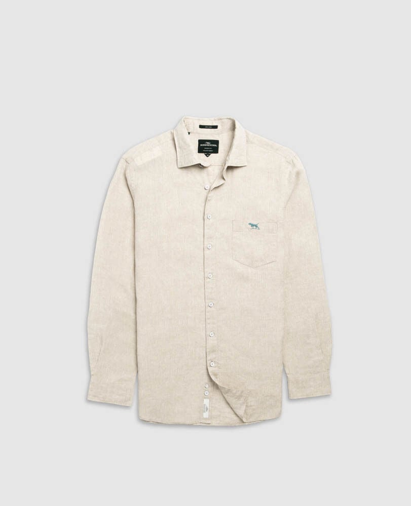 Coromandel 2 Sports Fit Shirt, OATMEAL, Flat Lay