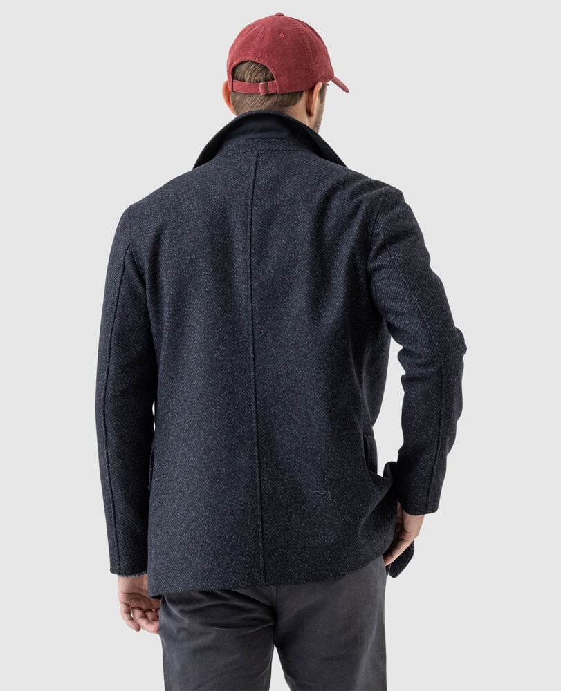 Horsham Downs Coat, CHARCOAL, Back