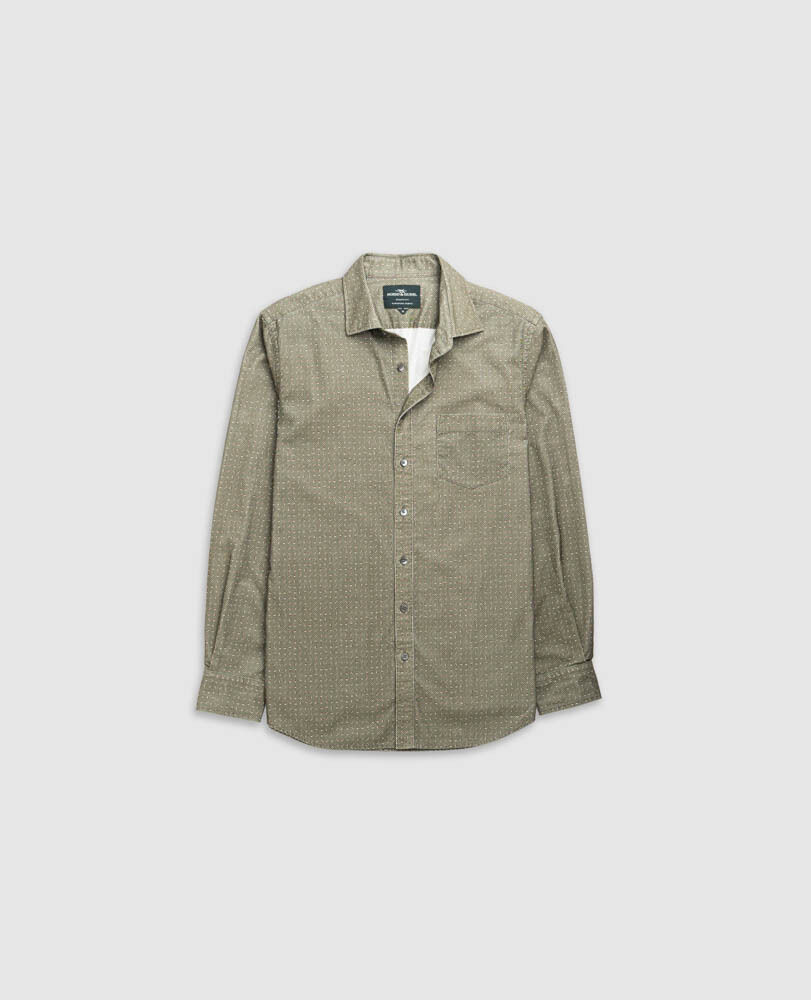 Little Jordan Spur Sports Fit Shirt, OLIVE, Flat Lay