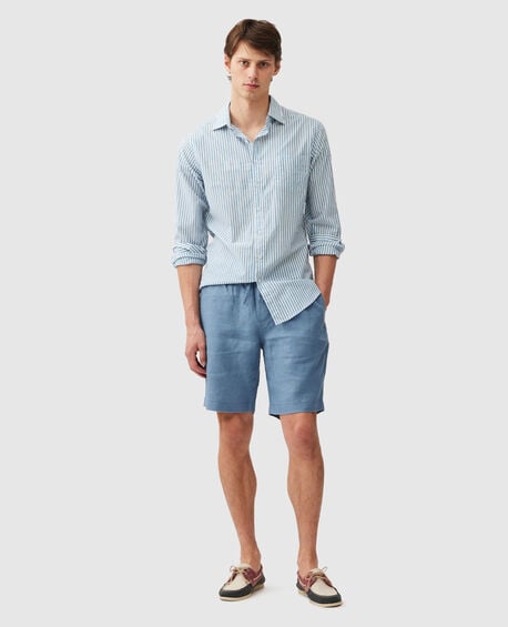Linen 9" Resort Short, TEAL
