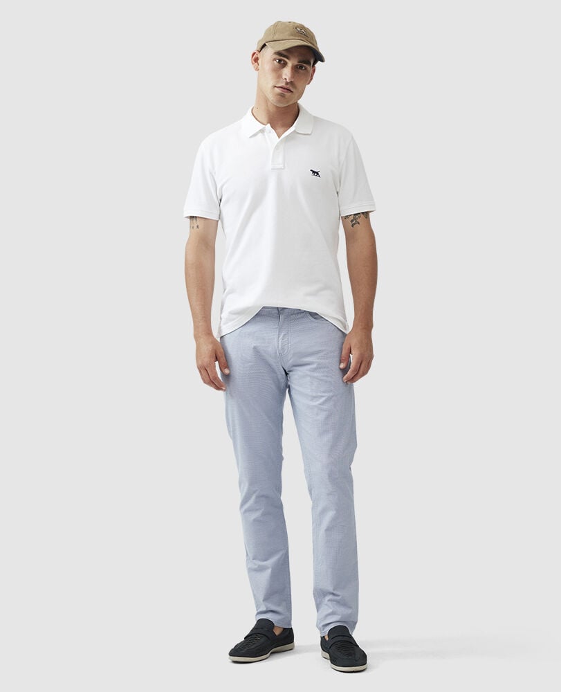 The Gunn Sports Fit Polo, COCONUT, Off Front
