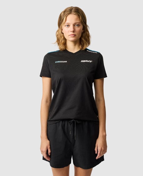 Cass Bay Wmns Tee, OBSIDIAN