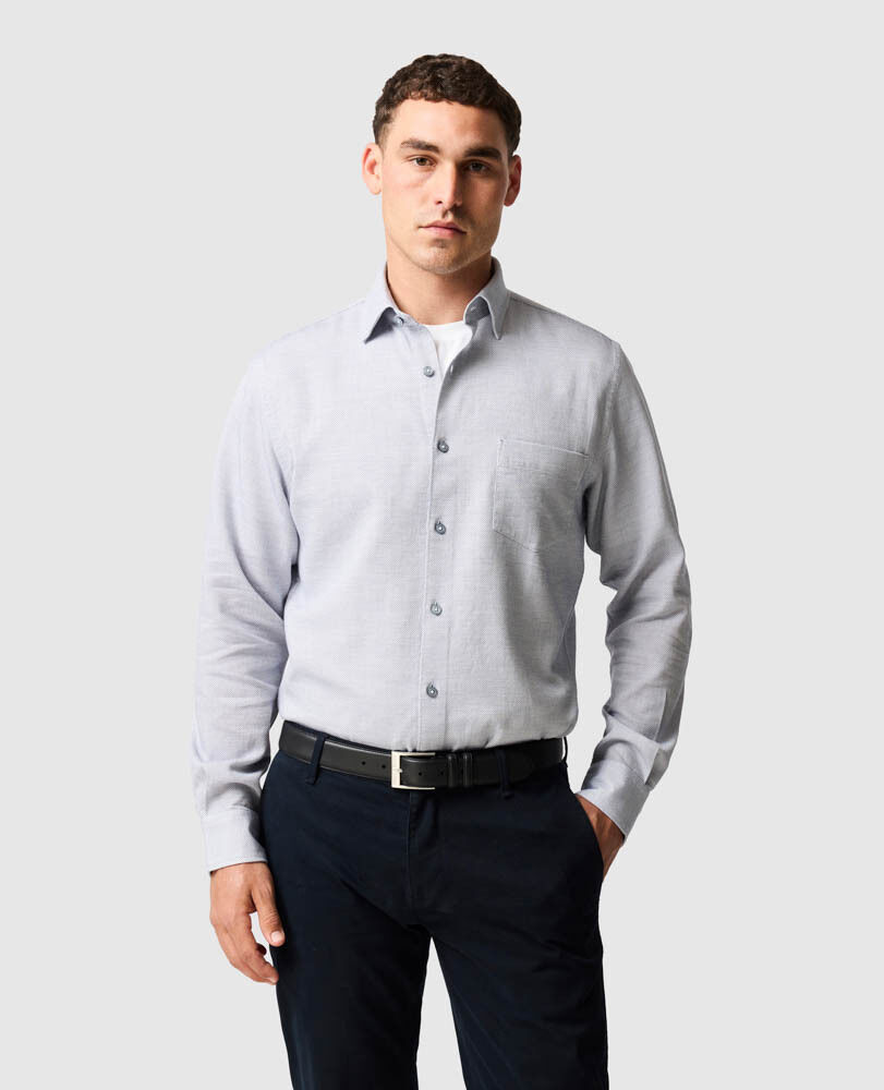 Chemise Airtex coupe sportive, ENCRE, Front