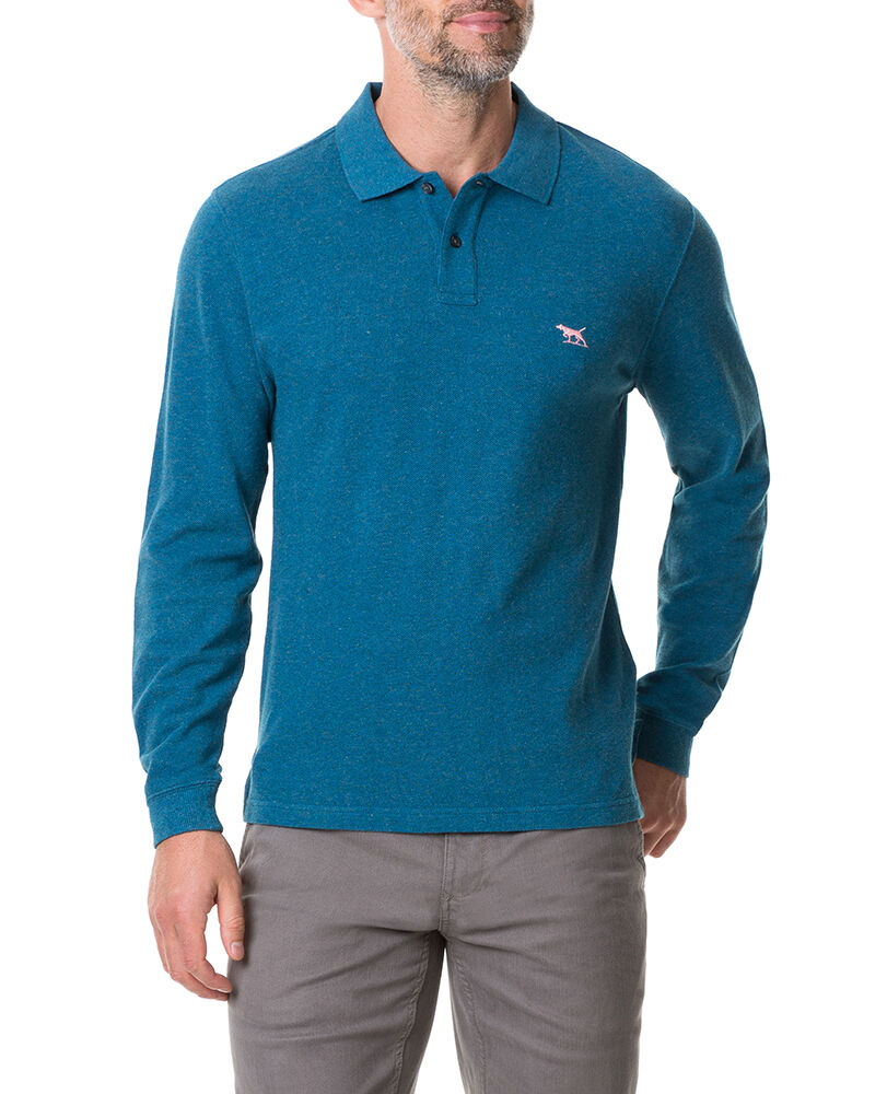 Gunn L/S Polo, STORM, Front