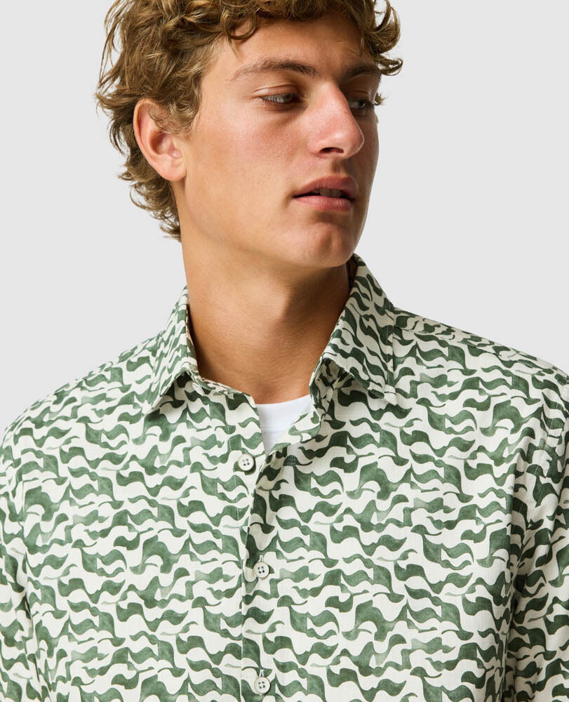 Bendigo Shirt, KELP, Detail 3