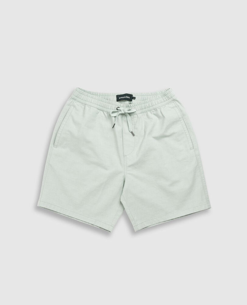 Short taille elastique Gunn, 7", SAUGE, Flat Lay