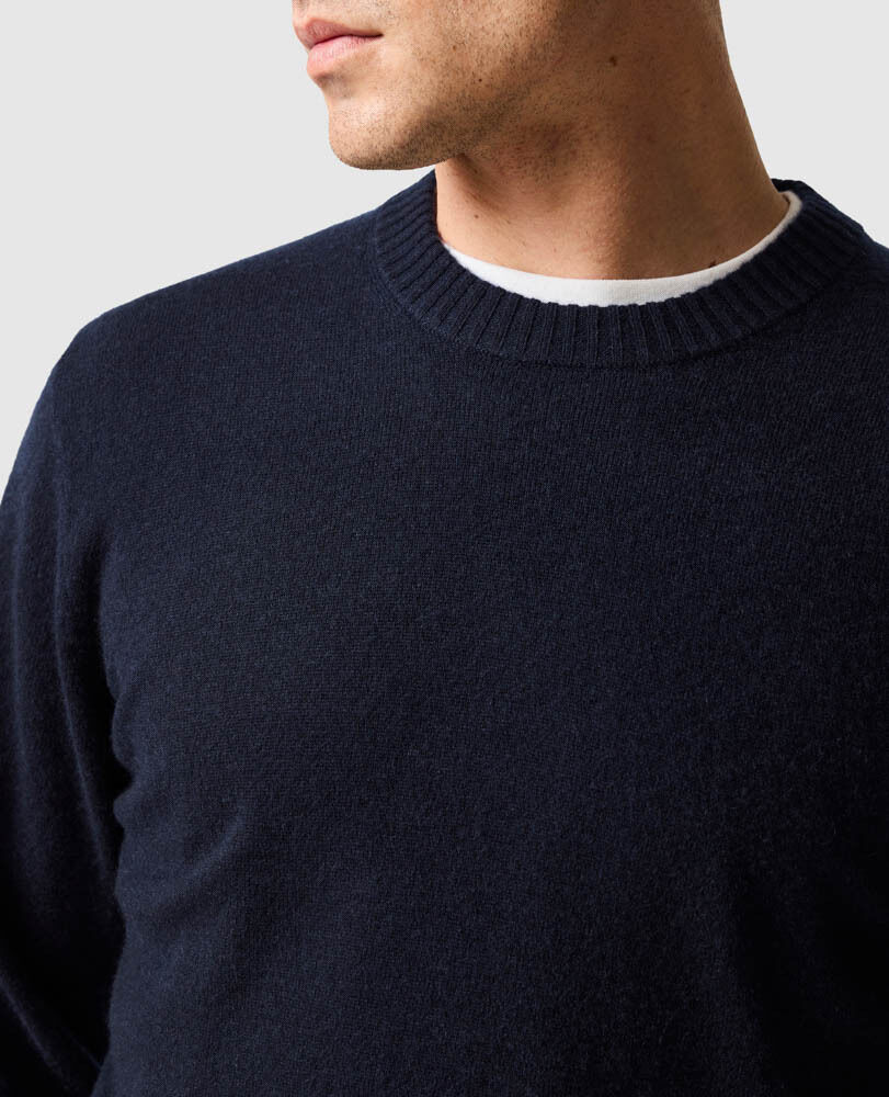 Stewart Island Knit, BLEU NUIT, Flat Lay