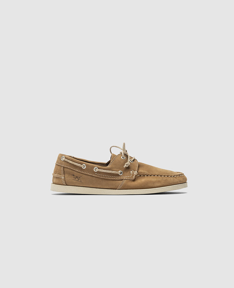 Chaussures bateau Viaduct, BRUN, Front