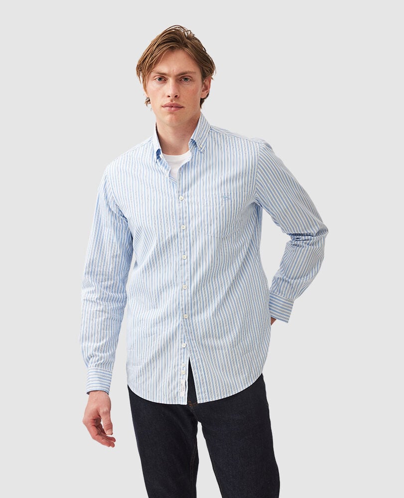 Eastern Bay Shirt, PACIFIC BLUE, Front