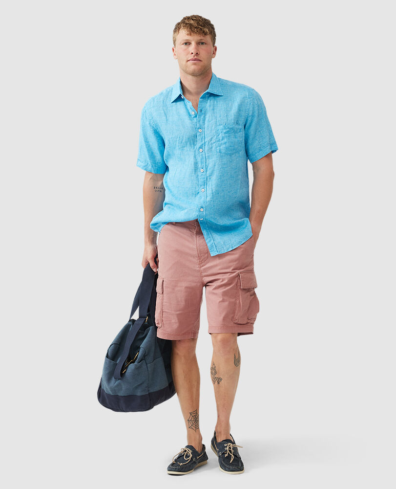 Waiheke 2 Shirt, COBALT, Off Front