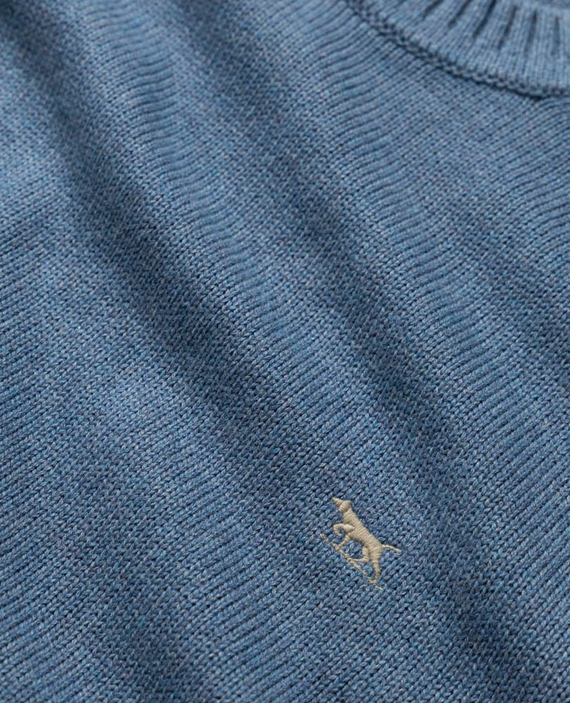 Gunn Crew Sweater, CHAMBRAY, Detail 2