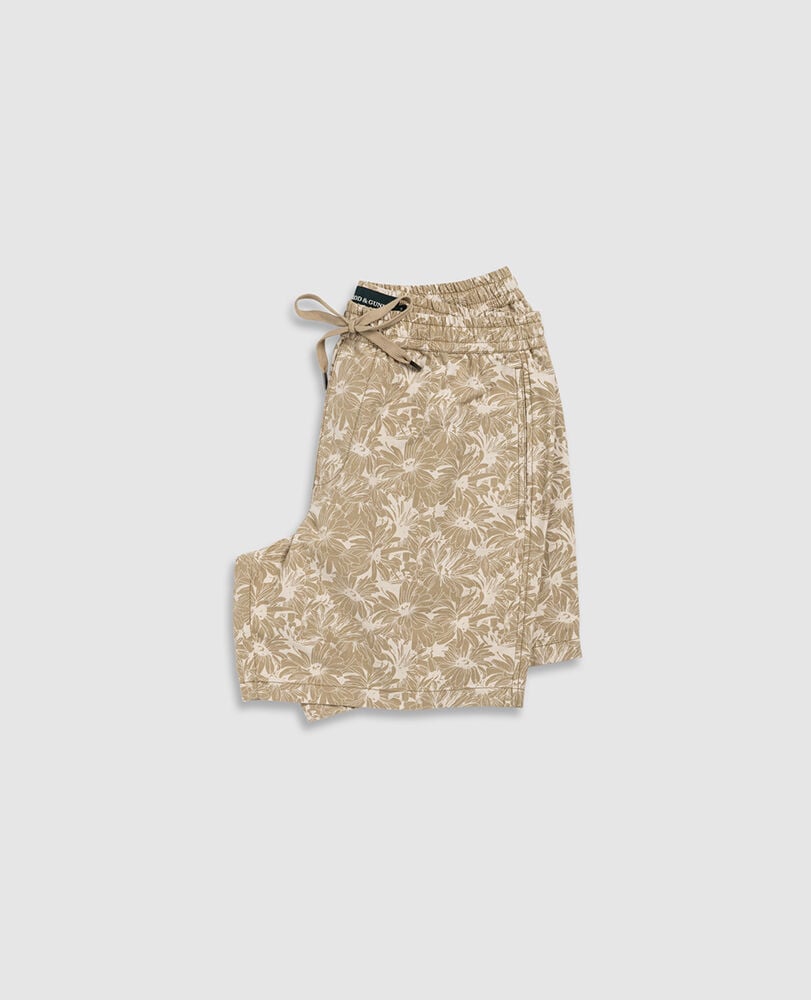 Main Beach 7" Resort Short, WHEAT, Flat Lay