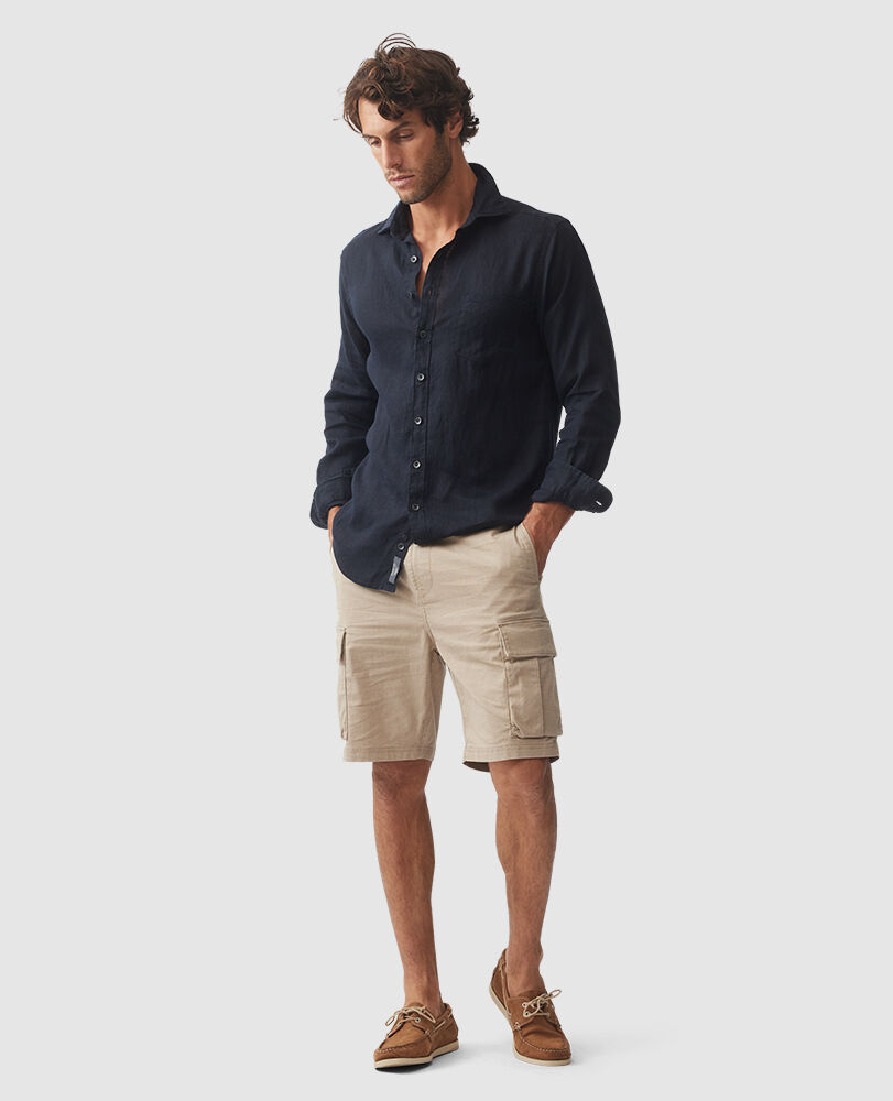 Coromandel Sports Fit Shirt, MIDNIGHT, Off Front