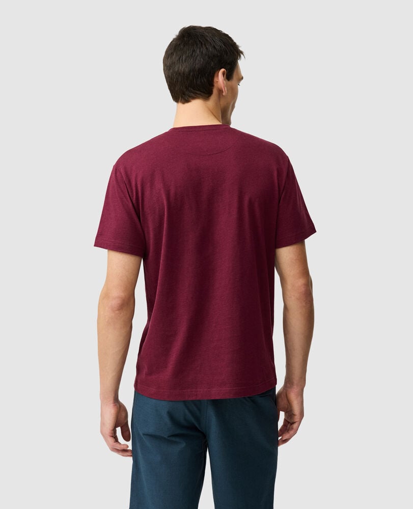The Gunn Sports Fit Tee 2.0, OXBLOOD, Back