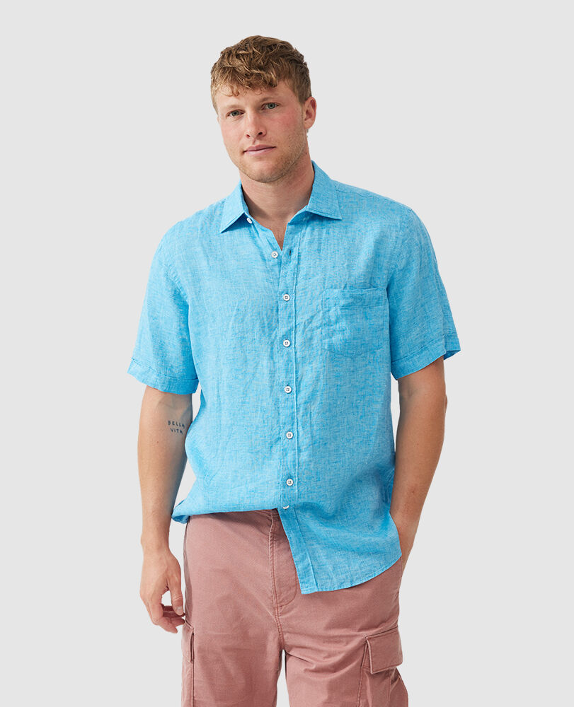 Waiheke 2 Shirt, COBALT, Front