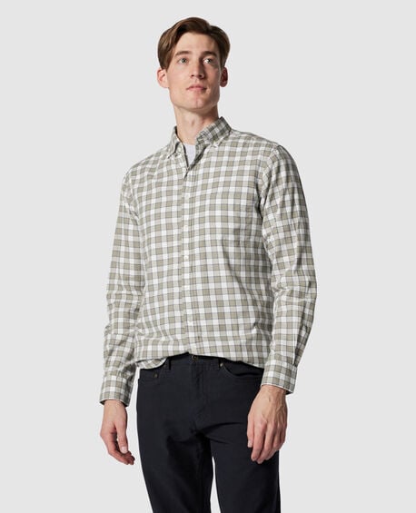 East End Sports Fit Shirt, COFFEE