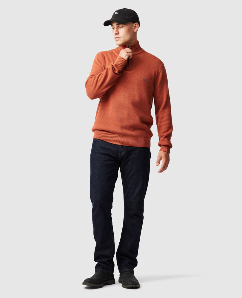 Merrick Bay Knit, RUST, Off Front