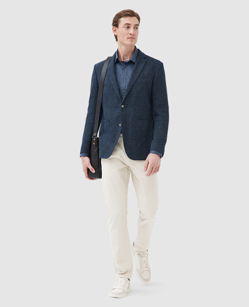 Jacke The Cascades mit sportlicher Passform, MITTERNACHT, Off Front
