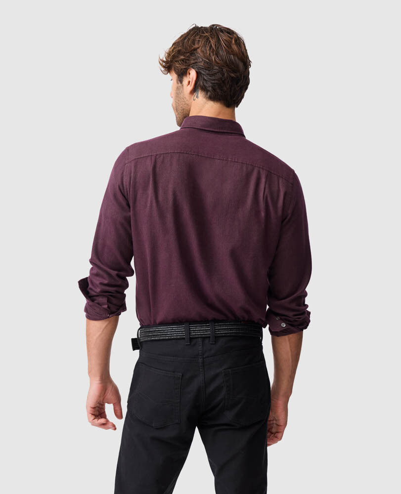 Chemise slim Barrhill, MÛRE, Back