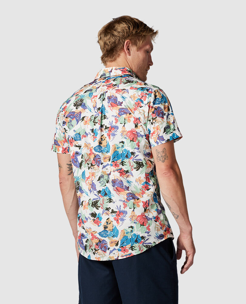 Upper Charlton Sports Fit Shirt, BOTANICAL, Back