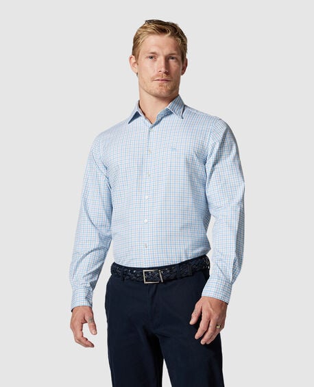 Kingsley Heights Sports Fit Shirt, GLACIER