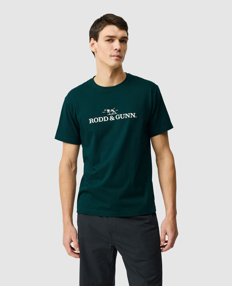 The Logo Sports Fit Tee 2.0, BOTTLE GREEN, Front