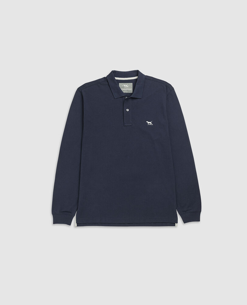 Long Sleeve Original Fit Gunn Polo, ECLIPSE, Flat Lay