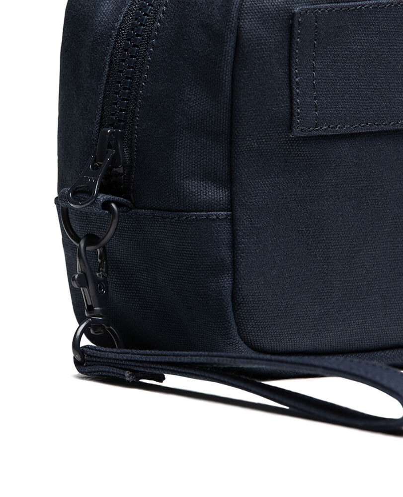Farrar Street Wash Bag, NAVY, Flat Lay