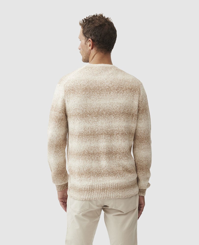 Wave Break Knit, CAMEL, Back