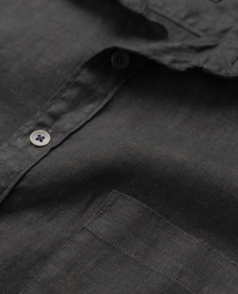 Chemise slim en lin Coromandel, ONYX, Detail 2