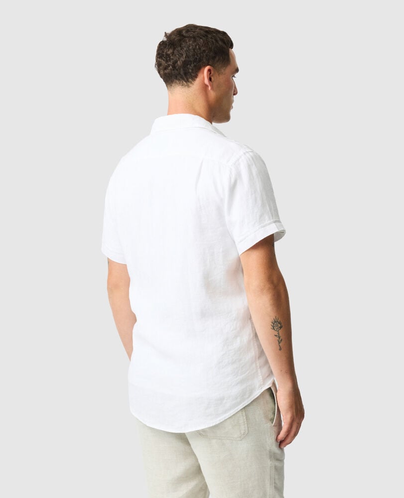 Palm Beach Sports Fit Shirt, SNOW, Back