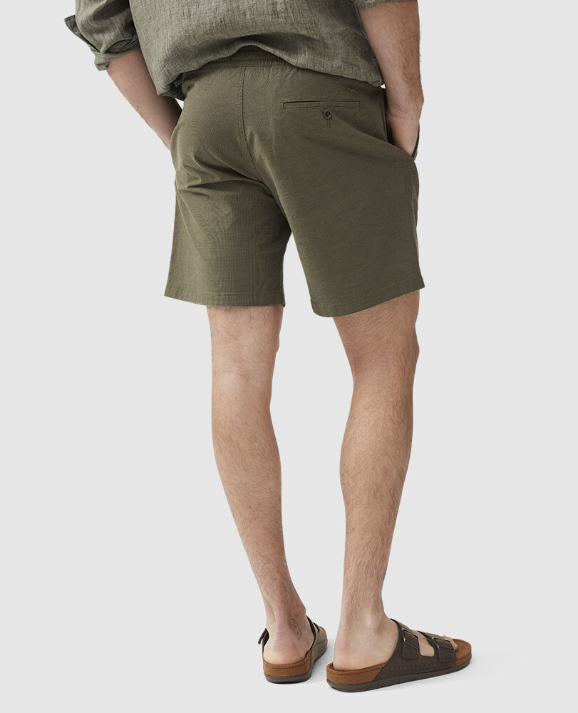 Gunn 7" Resort Short, MOSS, Back