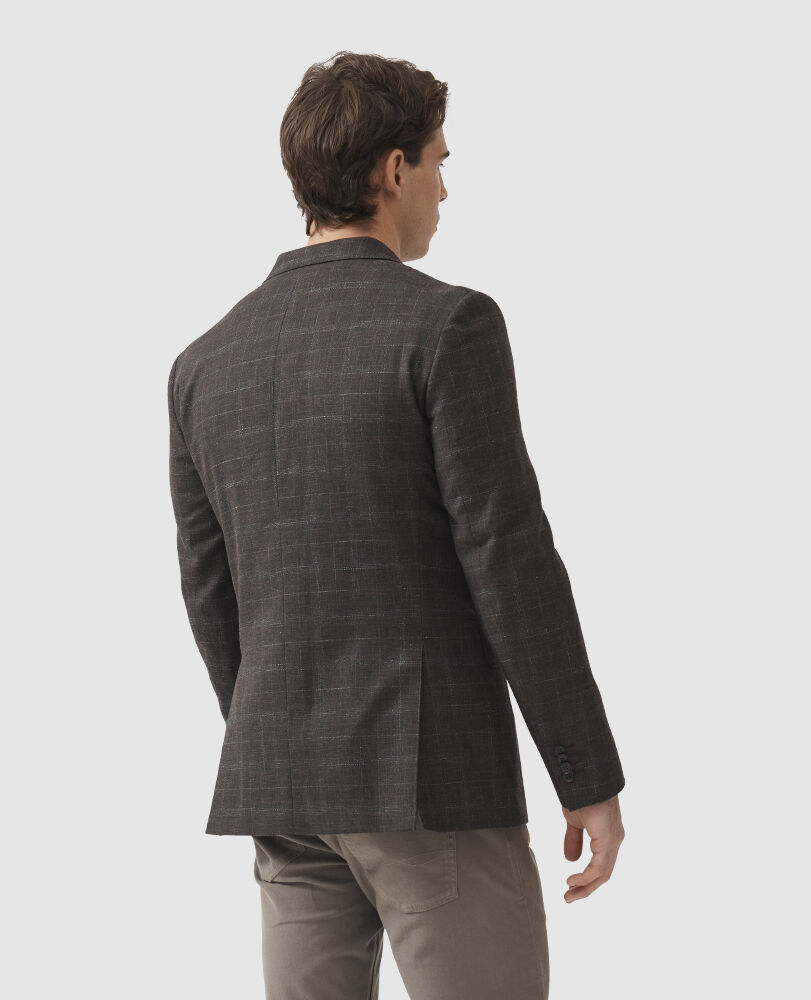 South Oamaru Sports Fit Jacket, BARK, Back