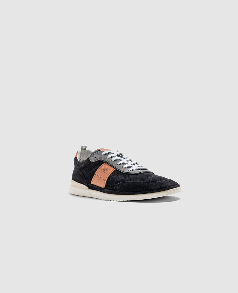 Parnell Sneaker, NAVY, Off Front